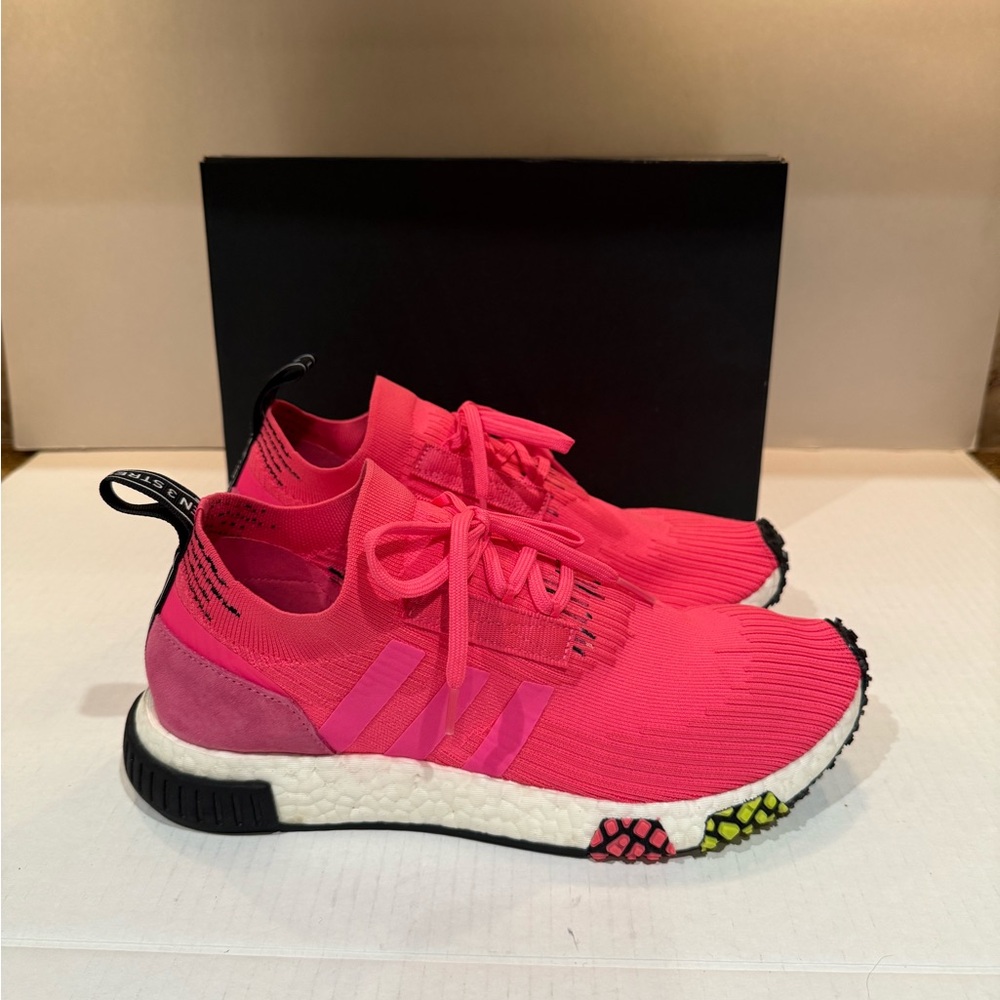 Adidas NMD Racer Primeknit Solar Pink Running Shoes